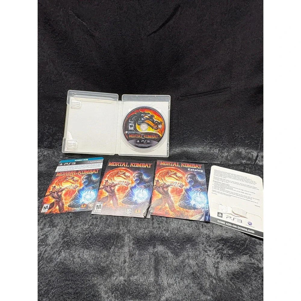 Mortal Kombat PS3 Sony PlayStation 3 Game Kratos Exclusive Complete CIB